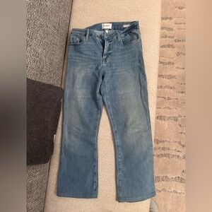 Frame Denim Light Blue Straight Jeans